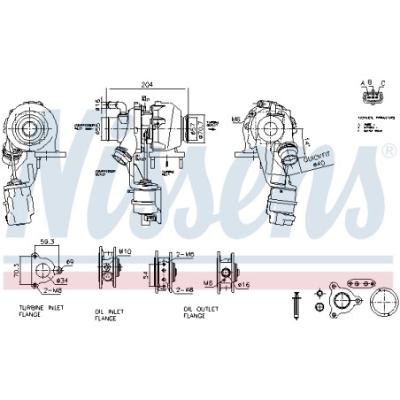 Turbo Pour Opel Chevrolet Vauxhall 95519815 55510769 95521002 95521347 95526763