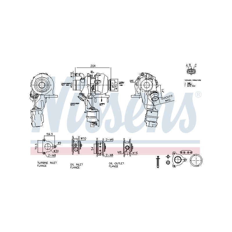 Turbo Pour Opel Chevrolet Vauxhall 95519815 55510769 95521002 95521347 95526763