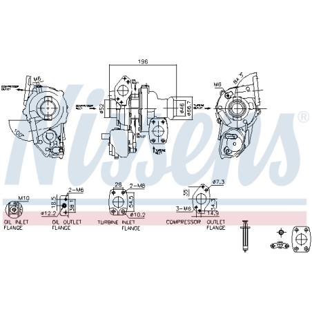 Turbo Pour Peugeot Opel Fiat Citroën 1631887180 3553757 6001080030 9820728080