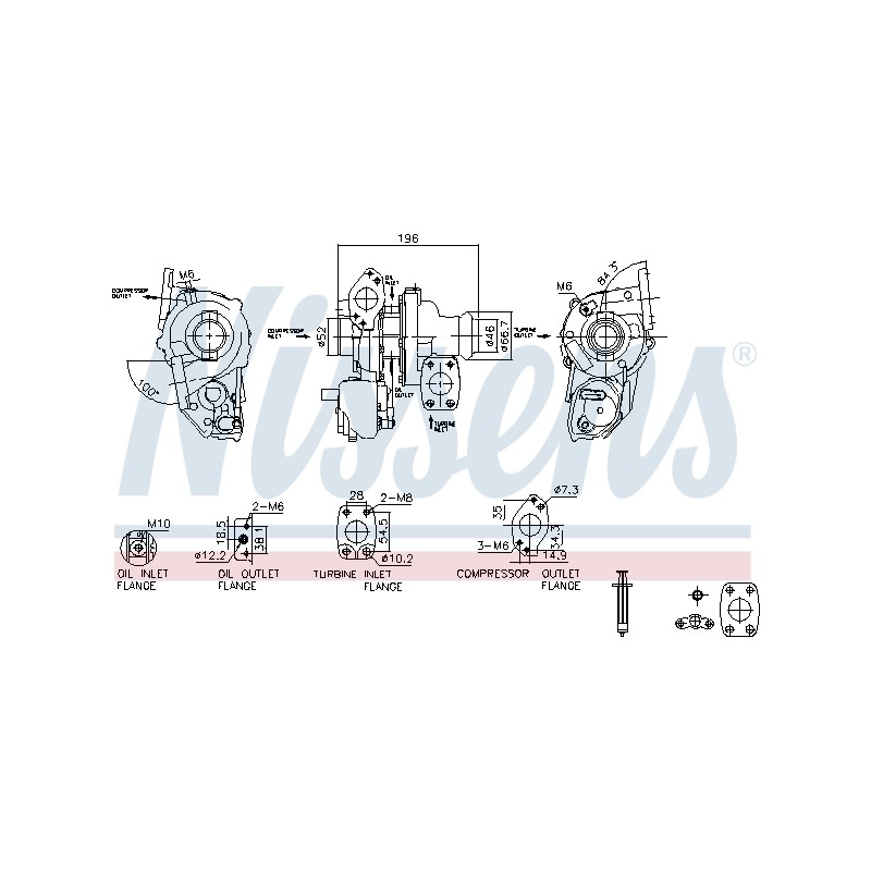 Turbo Pour Peugeot Opel Fiat Citroën 1631887180 3553757 6001080030 9820728080