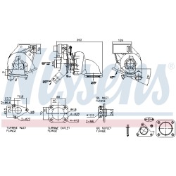Turbo Pour Ford Transit 1479061 1495914 1692434 1789085 8C1Q6K682BA 8C1Q6K682BB