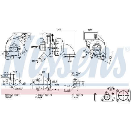 Turbo Pour Ford Transit 1479061 1495914 1692434 1789085 8C1Q6K682BA 8C1Q6K682BB