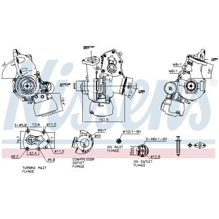Turbo Pour Renault Opel Fiat Nissan 144102225R 4423135 6000619981 1441100Q4D