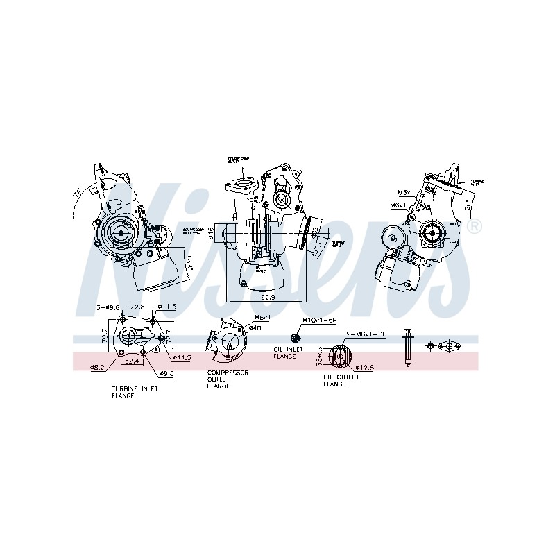 Turbo Pour Renault Opel Fiat Nissan 144102225R 4423135 6000619981 1441100Q4D