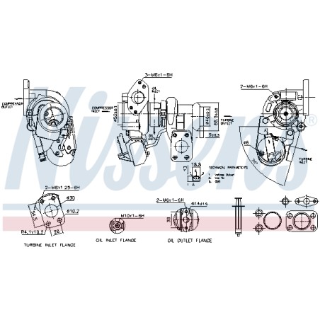 Turbo Pour Peugeot 208 Opel Citroën DS 1631887280 3553970 9813245480 95527173