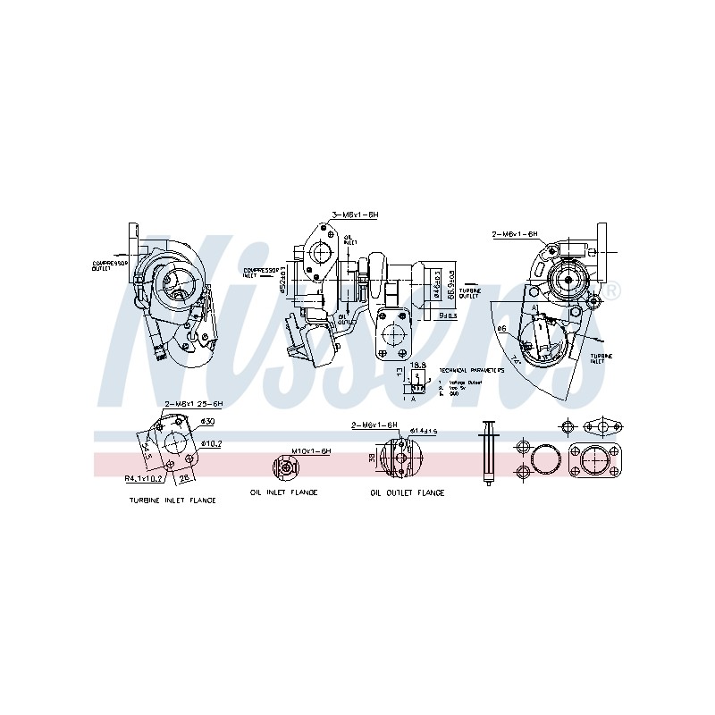 Turbo Pour Peugeot 208 Opel Citroën DS 1631887280 3553970 9813245480 95527173
