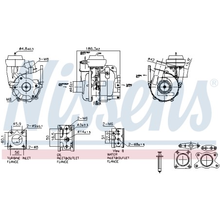 Turbo Pour Ford Ranger Mazda BT-50 Pick-up 1447253 WE0113700D WE0113700F