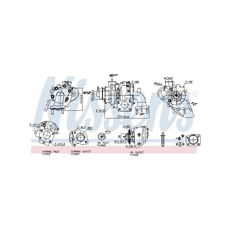 Turbo Pour Mitsubishi Galloper L200 Pajero Sport I Van 4913502650 4913502652