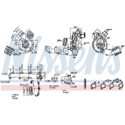 Turbo Pour Renault Dacia Nissan MERCEDES Citan 144100499R 1441000Q0C 144102767R