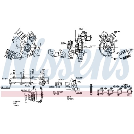 Turbo Pour Renault Dacia Nissan MERCEDES Citan 144100499R 1441000Q0C 144102767R