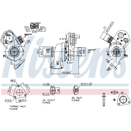 Turbo Pour Ford Tourneo Transit 2319333 2480732 2614505 KK2Q6K682BA KK2Q6K682BB