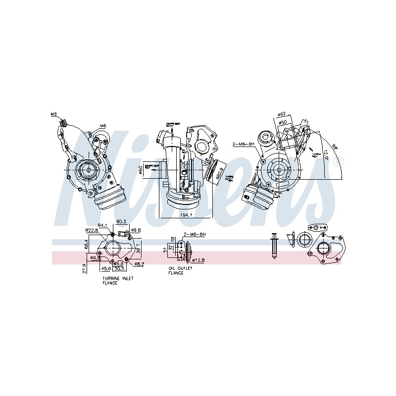 Turbo Pour Renault Opel Nissan MERCEDES 144104312R 4423614 1441100Q3B 144109281R