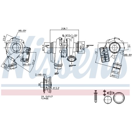 Turbo Pour BMW Série 2 F45 F46 X1 Van X2 Mini Mini Clubman Countryman