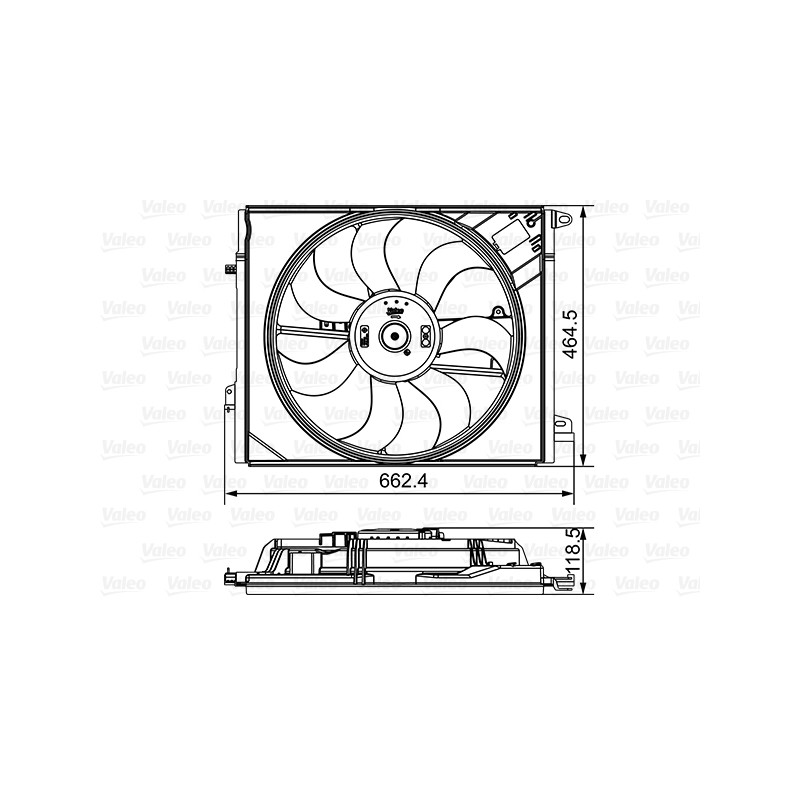 Ventilateur De Refroidissement Du Moteur Pour Renault Megane IV 214810118R