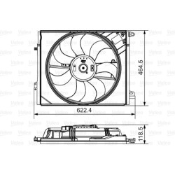Ventilateur De Refroidissement Du Moteur Pour Renault Talisman 214814354R
