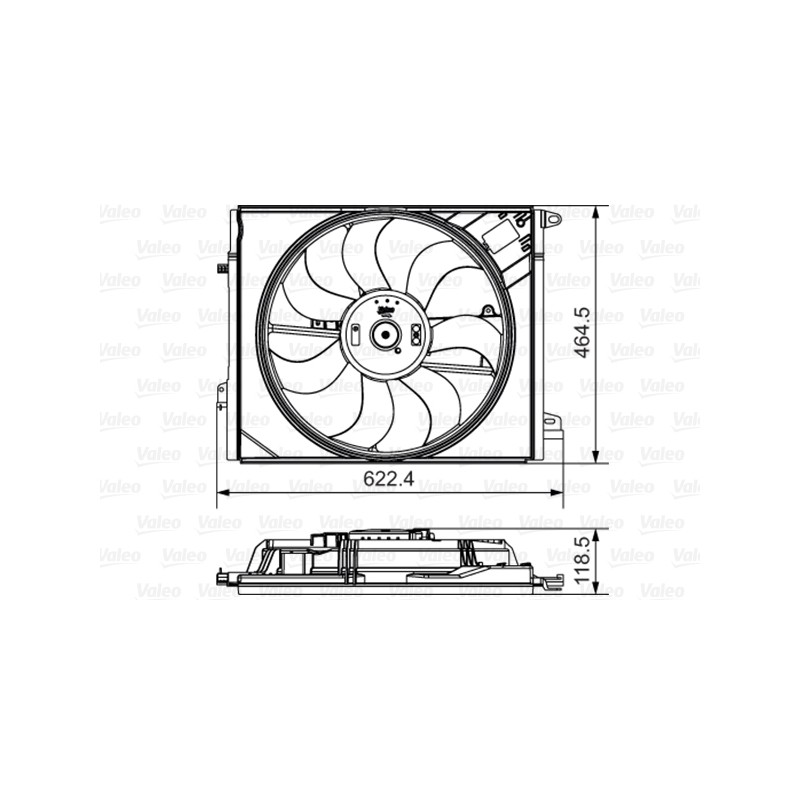 Ventilateur De Refroidissement Du Moteur Pour Renault Talisman 214814354R