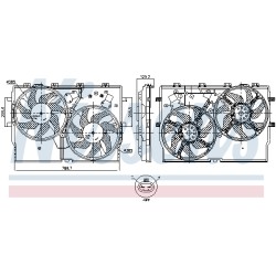 Ventilateur De Refroidissement Du Moteur Pour Peugeot Opel Fiat Citroën 1250G8