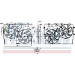 Ventilateur De Refroidissement Du Moteur Pour Peugeot Fiat Citroën 1250G9