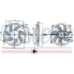 Ventilateur De Refroidissement Du Moteur Pour Peugeot Citroën DS 1253Q4 1253T5