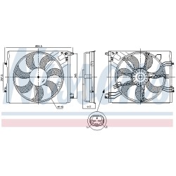 Ventilateur De Refroidissement Du Moteur Pour Renault Talisman 214814354R