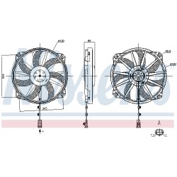 Ventilateur De Refroidissement Du Moteur Pour Peugeot Citroën C4 II - DS 1253T4