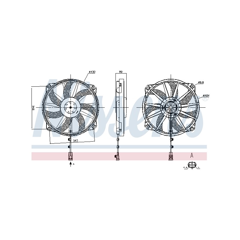 Ventilateur De Refroidissement Du Moteur Pour Peugeot Citroën C4 II - DS 1253T4