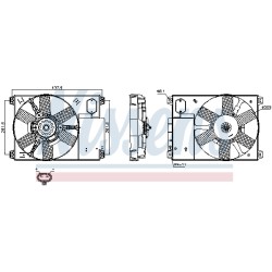 Ventilateur De Refroidissement Du Moteur Pour Peugeot Fiat Citroën 125339
