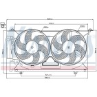 Ventilateur De Refroidissement Du Moteur Pour Peugeot 306 406 Partner Citroën
