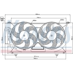 Ventilateur De Refroidissement Du Moteur Pour Peugeot 306 406 Partner Citroën