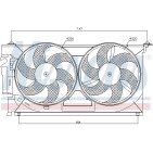 Ventilateur De Refroidissement Du Moteur Pour Peugeot 306 406 Partner Citroën