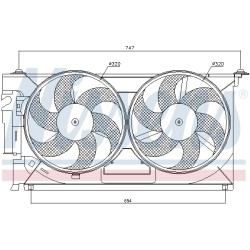 Ventilateur De Refroidissement Du Moteur Pour Peugeot 306 406 Partner Citroën