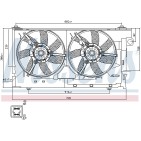 Ventilateur De Refroidissement Du Moteur Pour Peugeot Partner Citroën Berlingo