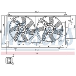 Ventilateur De Refroidissement Du Moteur Pour Peugeot Partner Citroën Berlingo
