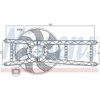 Ventilateur De Refroidissement Du Moteur Pour Fiat Panda 46799410 51848272