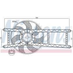 Ventilateur De Refroidissement Du Moteur Pour Fiat Panda 46799410 51848272