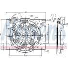 Ventilateur De Refroidissement Du Moteur Pour Opel Astra G H Zafira A Vauxhall
