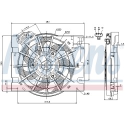 Ventilateur De Refroidissement Du Moteur Pour Opel Astra G H Zafira A Vauxhall