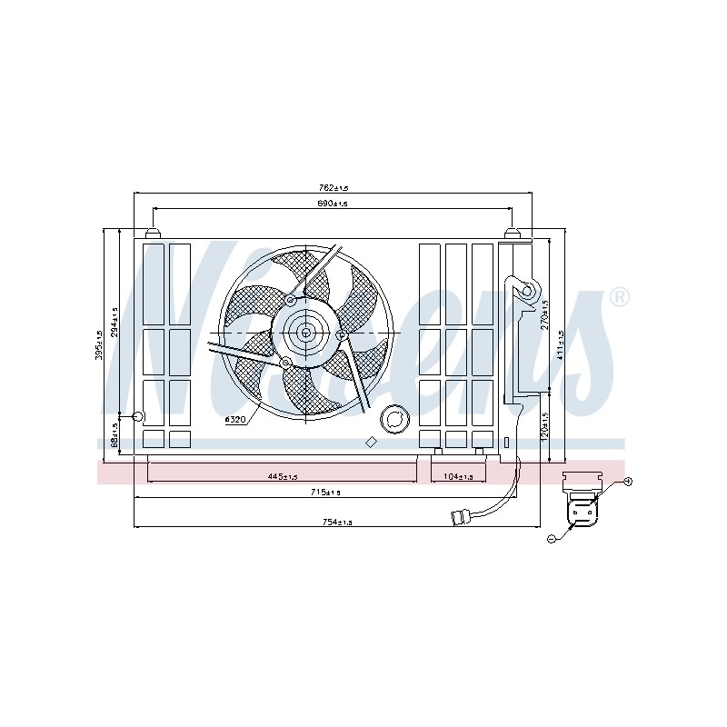 Ventilateur De Refroidissement Du Moteur Pour Peugeot Partner Citroën Berlingo