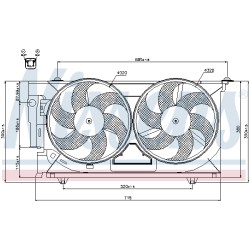 Ventilateur De Refroidissement Du Moteur Pour Peugeot 306 Partner Citroën