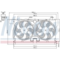 Ventilateur De Refroidissement Du Moteur Pour Peugeot 406 Partner Citroën
