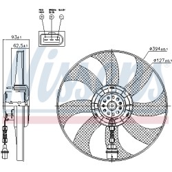 Ventilateur De Refroidissement Du Moteur Pour VW Seat Skoda Fabia I II 1.4 TDI