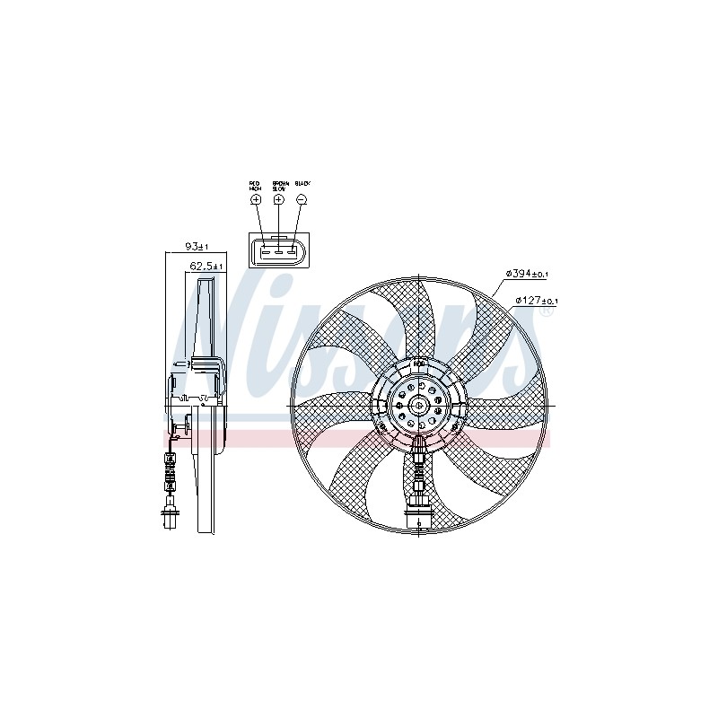 Ventilateur De Refroidissement Du Moteur Pour VW Seat Skoda Fabia I II 1.4 TDI