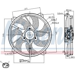 Ventilateur De Refroidissement Du Moteur Pour Peugeot Fiat Toyota Citroën C5 C8