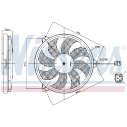 Ventilateur De Refroidissement Du Moteur Pour Peugeot 206 206+ 1253.C9 1253.E0