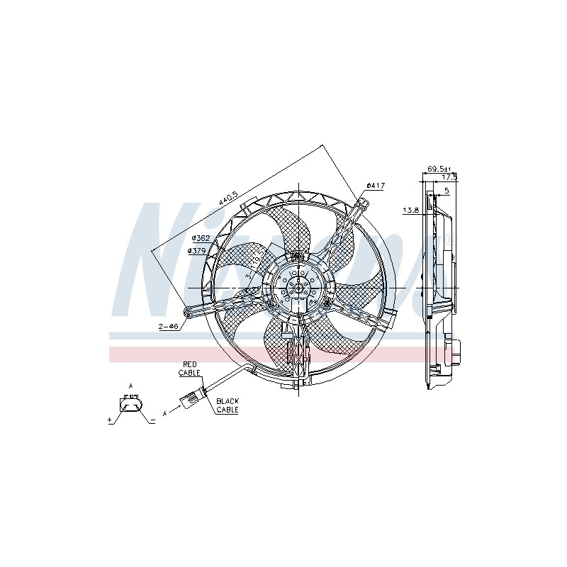 Ventilateur De Refroidissement Du Moteur Pour Mini Mini Clubman 17422754854