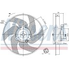 Ventilateur De Refroidissement Du Moteur Pour Peugeot 306 406 Partner Citroën