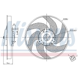 Ventilateur De Refroidissement Du Moteur Pour Peugeot 306 406 Partner Citroën