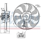 Ventilateur De Refroidissement Du Moteur Pour VW Bora Audi Seat Skoda 1C0959455C