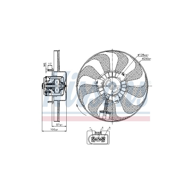 Ventilateur De Refroidissement Du Moteur Pour VW Bora Audi Seat Skoda 1C0959455C