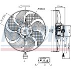 Ventilateur De Refroidissement Du Moteur Pour VW Seat Cordoba Skoda 6Q0121206F